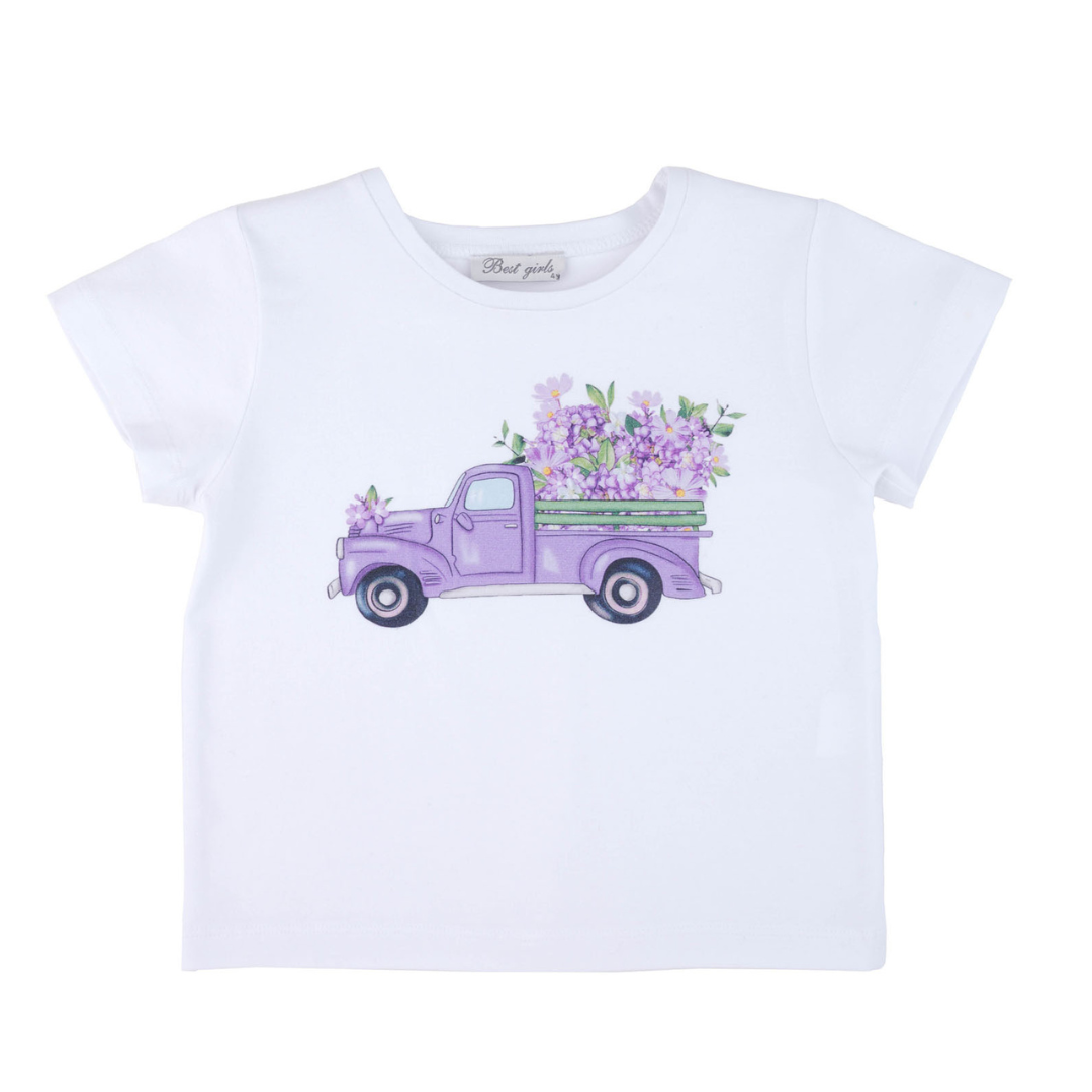 Lilac Truck Girls Casual Set - Farnelli