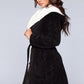 1817 Janet Plush Fleece Color Block Robe-2