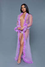 BW1650 Marabou Robe-7