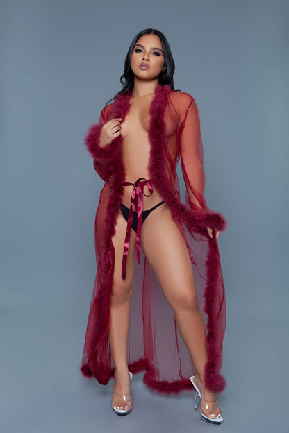 BW1650 Marabou Robe-0