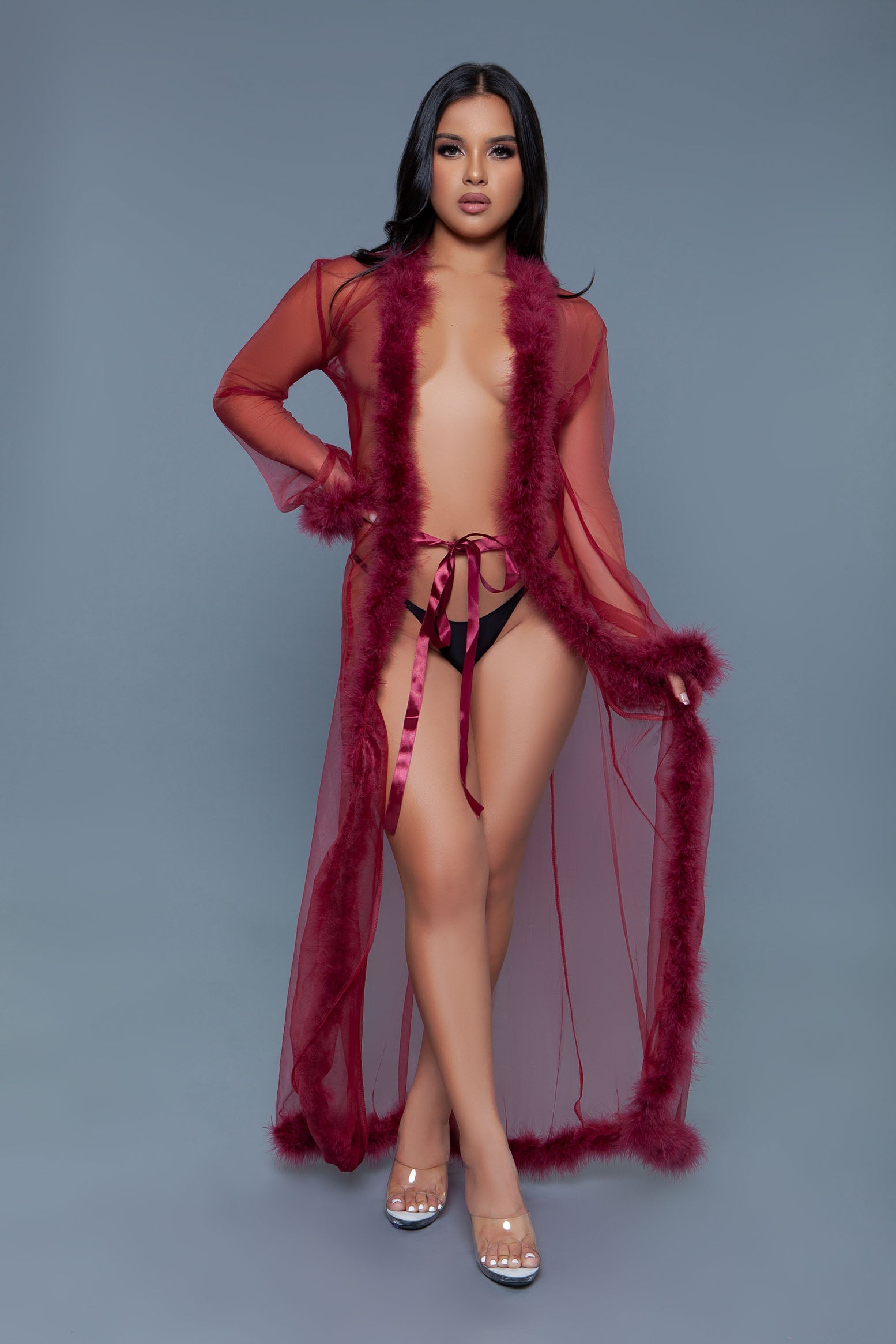 BW1650 Marabou Robe-1