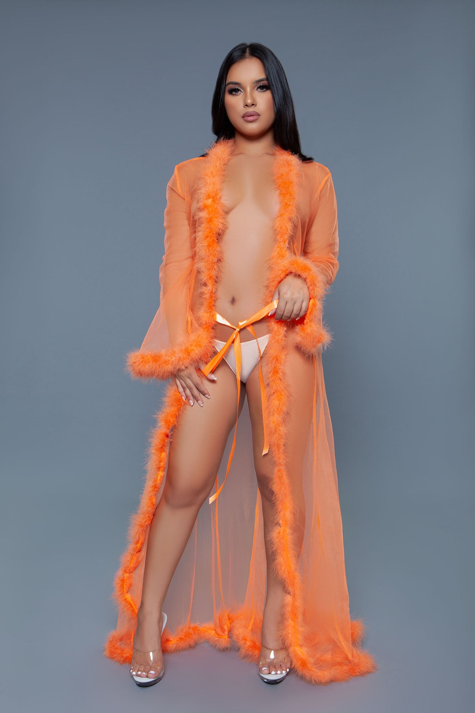 BW1650 Marabou Robe-8