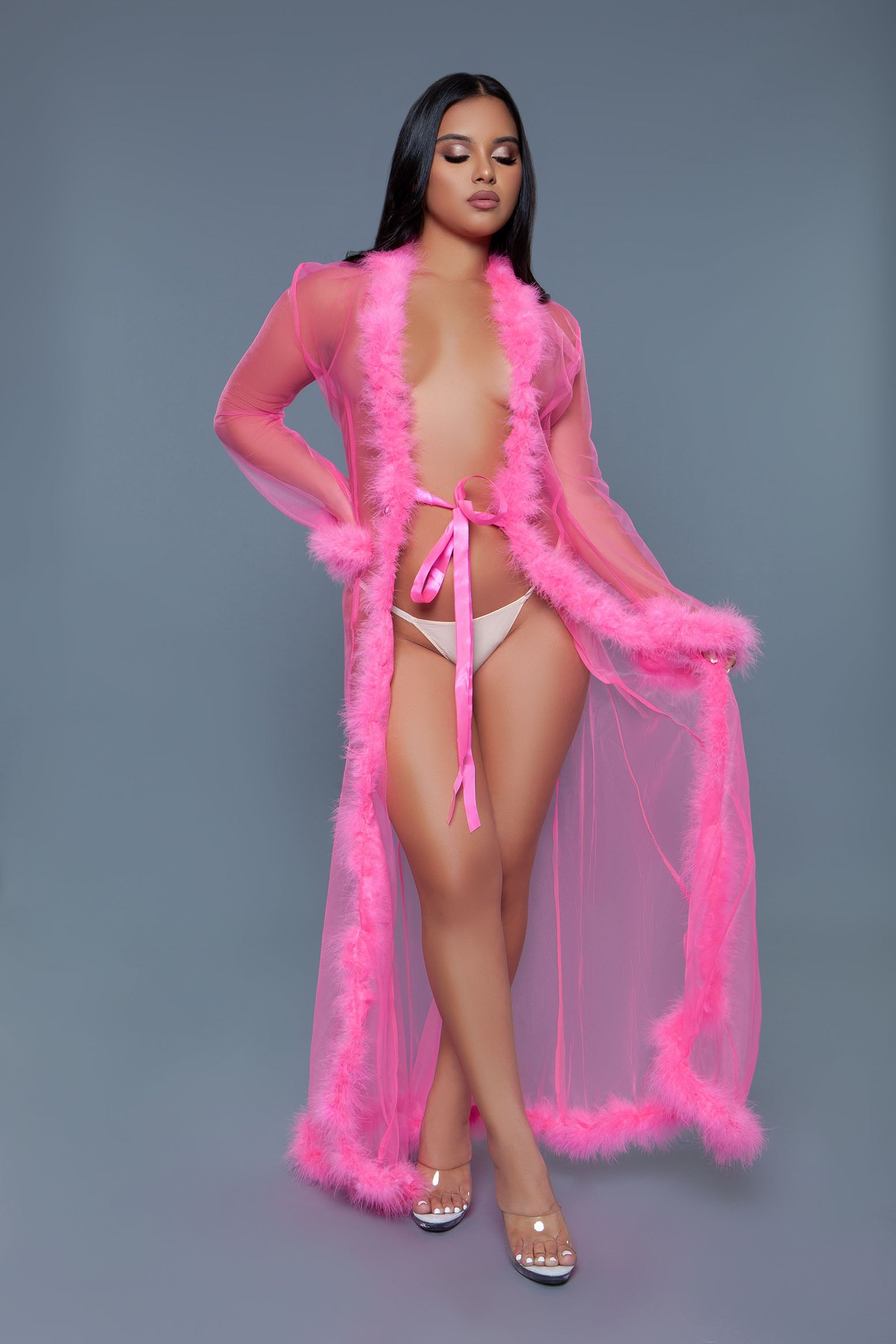 BW1650 Marabou Robe-9