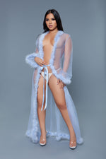 BW1650 Marabou Robe-10
