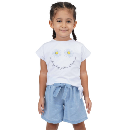 Smile Daisy Girls Casual Set-0