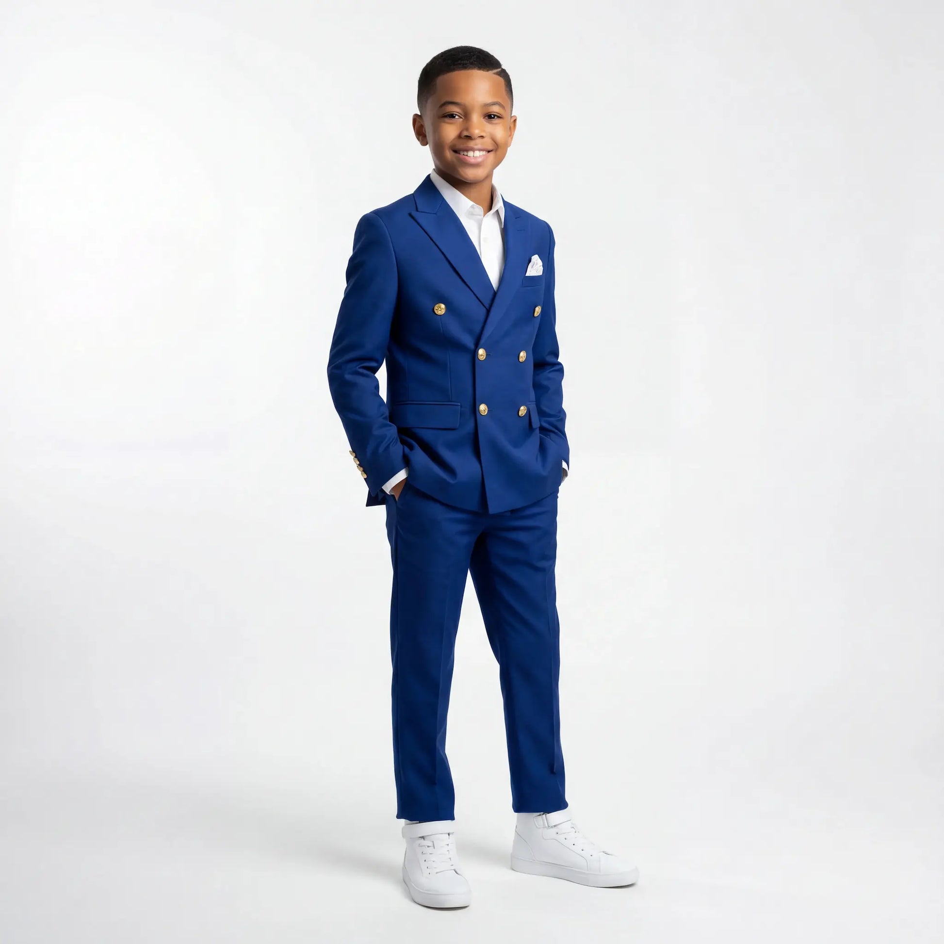 Golden Buttons Boys Suit-7