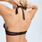 Blush Tempt Black Satin & Sheer Open Cup Bra