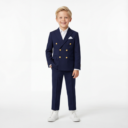 Golden Buttons Boys Suit-6