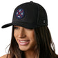 Boston Trucker Hat  |  Navy-Red BOS X Snapback