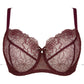 Sheer Mesh Balconette Bra Pamela Aubergine-4