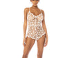 Mapale Riviera White Sheer Lace Romper
