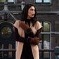 Brooke (brown) – Suede mittens with luxurious sheep fur lining