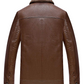Brown Fur Leather Jacket