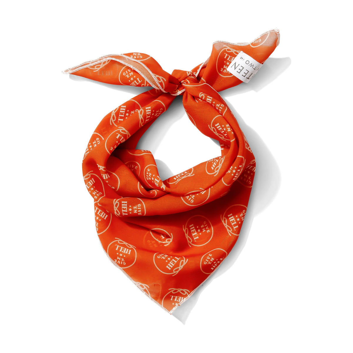 Give 'Em Hell Chiffon Scarf | 20" Square Scarf
