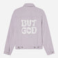 But God Cropped Denim Jacket
