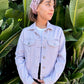 But God Cropped Denim Jacket