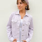 But God Cropped Denim Jacket