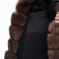 Alaska Outerwear Company polar fox fur hooded virgin wool coat