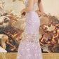 Nox Anabel C1195 Floor Length Fitted Sleeveless Floral Applique Gown