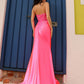 Nox Anabel C1346 Long Strapless Floral Applique Boned Satin Gown