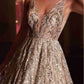 Cinderella Divine C135 Long Beaded Shimmer Ball Gown