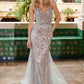 Nox Anabel C1606 Fully Sequin Tulle Sleeveless Mermaid Gown
