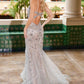 Nox Anabel C1606 Fully Sequin Tulle Sleeveless Mermaid Gown