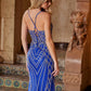 Nox Anabel C1607 Dazzling Floor-Length Beaded Tulle Dress Lace-Up Back