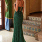 Nox Anabel C1616 Beaded Tulle Lace-Up Dress with Slit