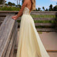 Nox Anabel C1617 Strapless Applique Corset with Chiffon Skirt Dress