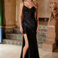 Nox Anabel C1625 Enchanting Long Dress Sequin See-Through Boned Waistline