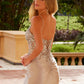 Nox Anabel C1625 Enchanting Long Dress Sequin See-Through Boned Waistline