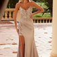 Nox Anabel C1625 Enchanting Long Dress Sequin See-Through Boned Waistline
