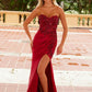 Nox Anabel C1630 Glitter Satin Sequin Lace Up Bodice Dress