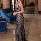 Nox Anabel C1632 Applique Tulle Gown Lace-Up Back Dress