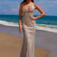 Nox Anabel C1632 Applique Tulle Gown Lace-Up Back Dress