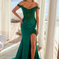 Nox Anabel C1647 Satin Sweetheart Off-Shoulder Sheer Boned Bodice Dress