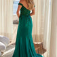 Nox Anabel C1647 Satin Sweetheart Off-Shoulder Sheer Boned Bodice Dress