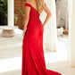 Nox Anabel C1647 Satin Sweetheart Off-Shoulder Sheer Boned Bodice Dress