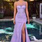 Ladivine C166 Dress Fitted Strapless Embellished Prom Gown