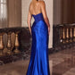 Ladivine C170 Strapless Fitted Opulent Bodice Mermaid Gown