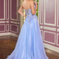 Ladivine C174 Enchanted Ball Gown Scoop Neck Floral Applique
