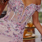 Nox Anabel C1829 Off Shoulder Silhouette Embroidered Bodice Prom Gown