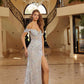 Nox Anabel C1829 Off Shoulder Silhouette Embroidered Bodice Prom Gown