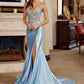 Nox Anabel C1831 Fitted Shimmer Jersey Rhinestone Embellishment Prom Gown