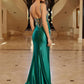 Nox Anabel C1832 Fitted Shimmer Jersey Spaghetti Strap Prom Gown