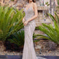 Nox Anabel C1833 Strapless Beaded Gown With Peaked Neckline Prom Gown