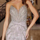 Nox Anabel C1833 Strapless Beaded Gown With Peaked Neckline Prom Gown