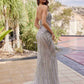 Nox Anabel C1833 Strapless Beaded Gown With Peaked Neckline Prom Gown