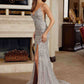 Nox Anabel C1834 Fitted Beaded Embellishments Peaked Neckline Prom Gown